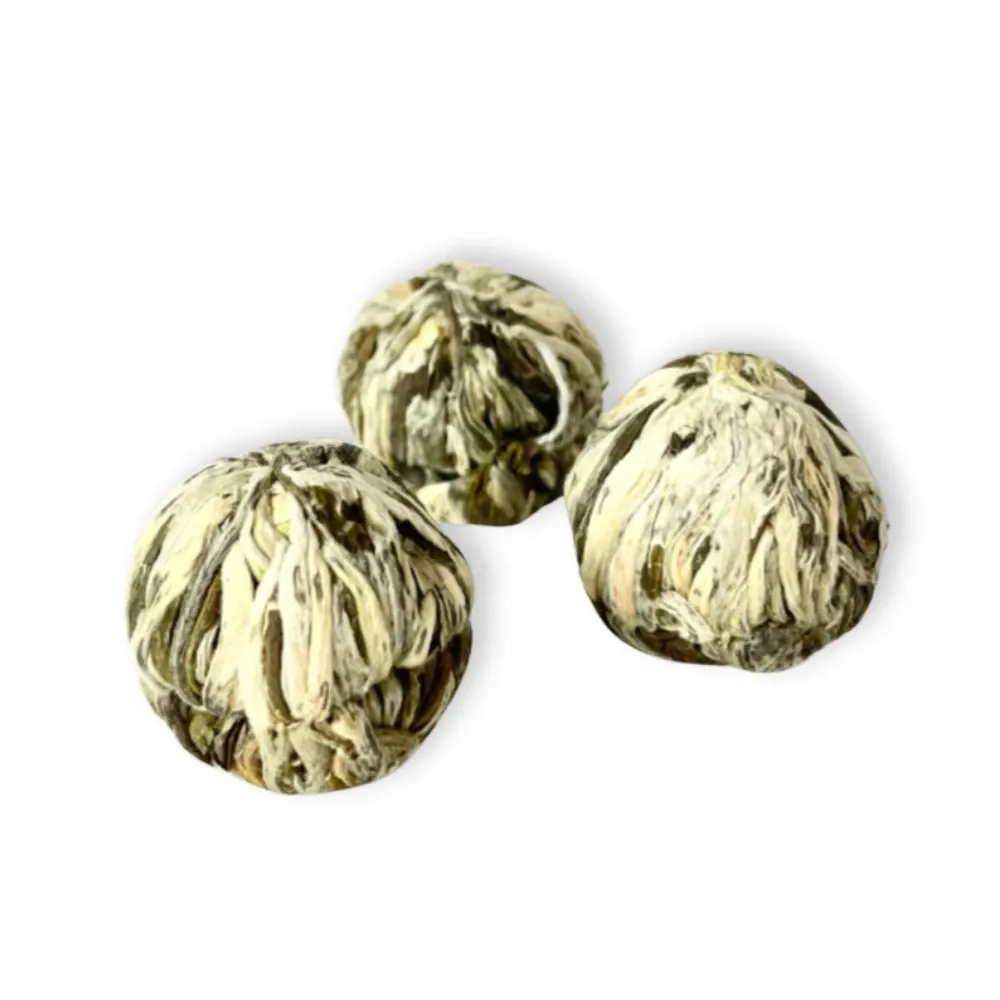 Fleur de thé rose et jasmin – Thé vert sculpté jasmin et rose - Bio