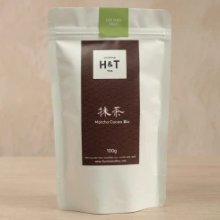 Matcha bio du Japon et cacao bio de Tanzanie à 85%