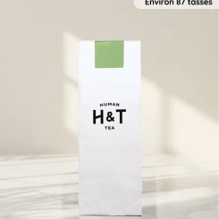 Thé vert biologique d'exception au jasmin, roulé en perles