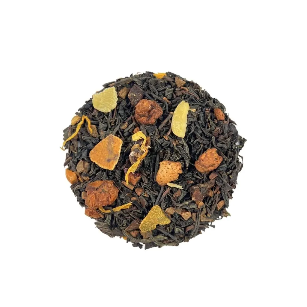 Apollinaire – Thé noir épicé Provence (pomme, dattes, amandes, cannelle) - Bio