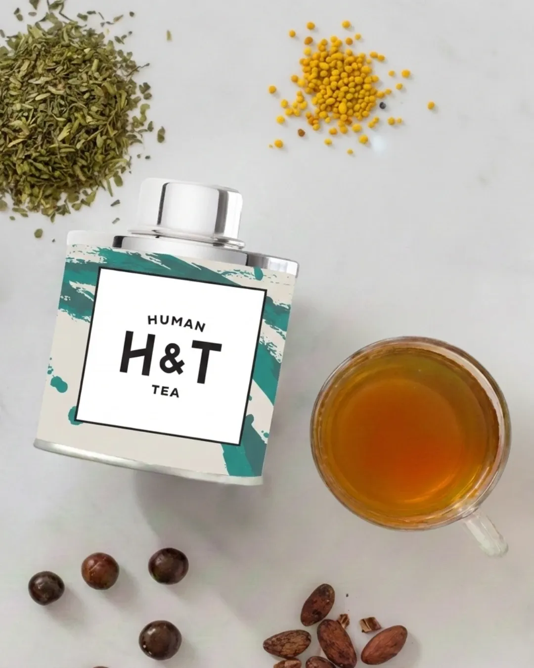 Green Booster – Maté, guarana, éclats de fèves de cacao, orange et miel