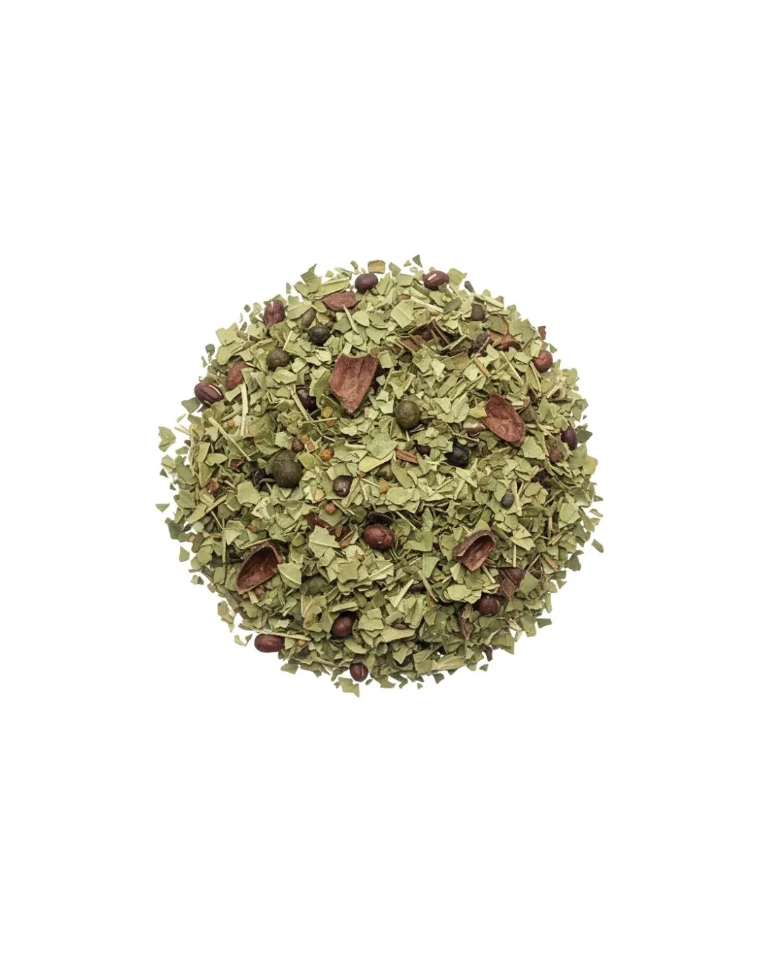 Green Booster – Maté, guarana, éclats de fèves de cacao, orange et miel