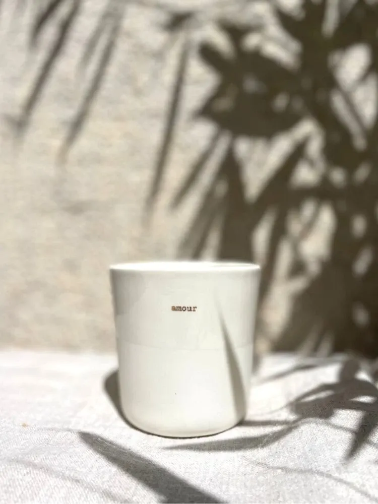 Tasse Amour OR X Sophie Masson – Tasse en céramique gravée Amour en OR - 350ml