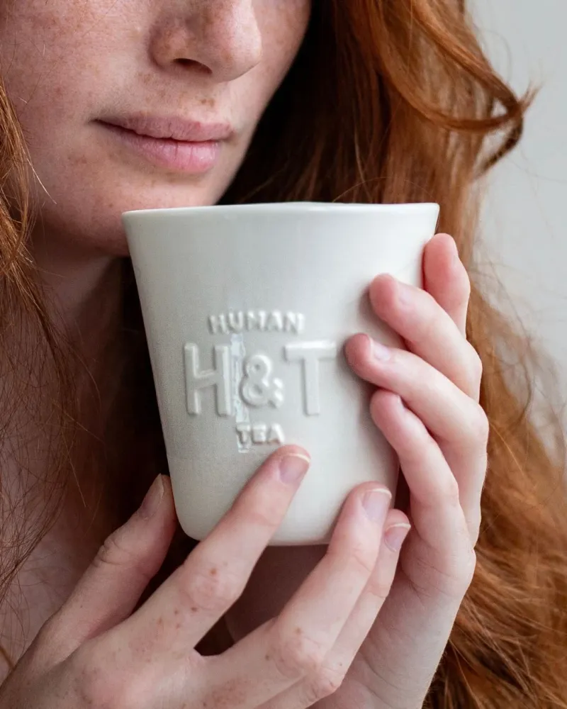 Tasse Artisan Human & Tea – Tasse porcelaine réalisée main X Lou Ceramic 300ml