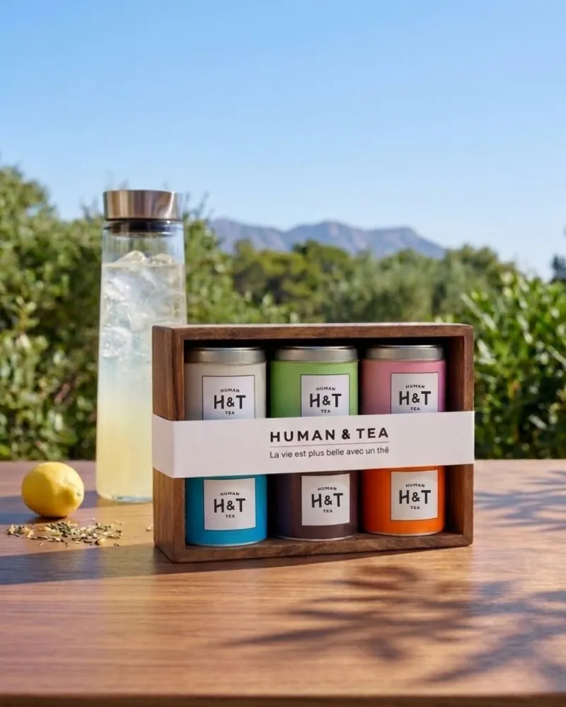 Coffret thés glacés – 6 couleurs| Infusion à froid – Coffret découverte thés glacés — 6 thés et infusions à infuser à froid