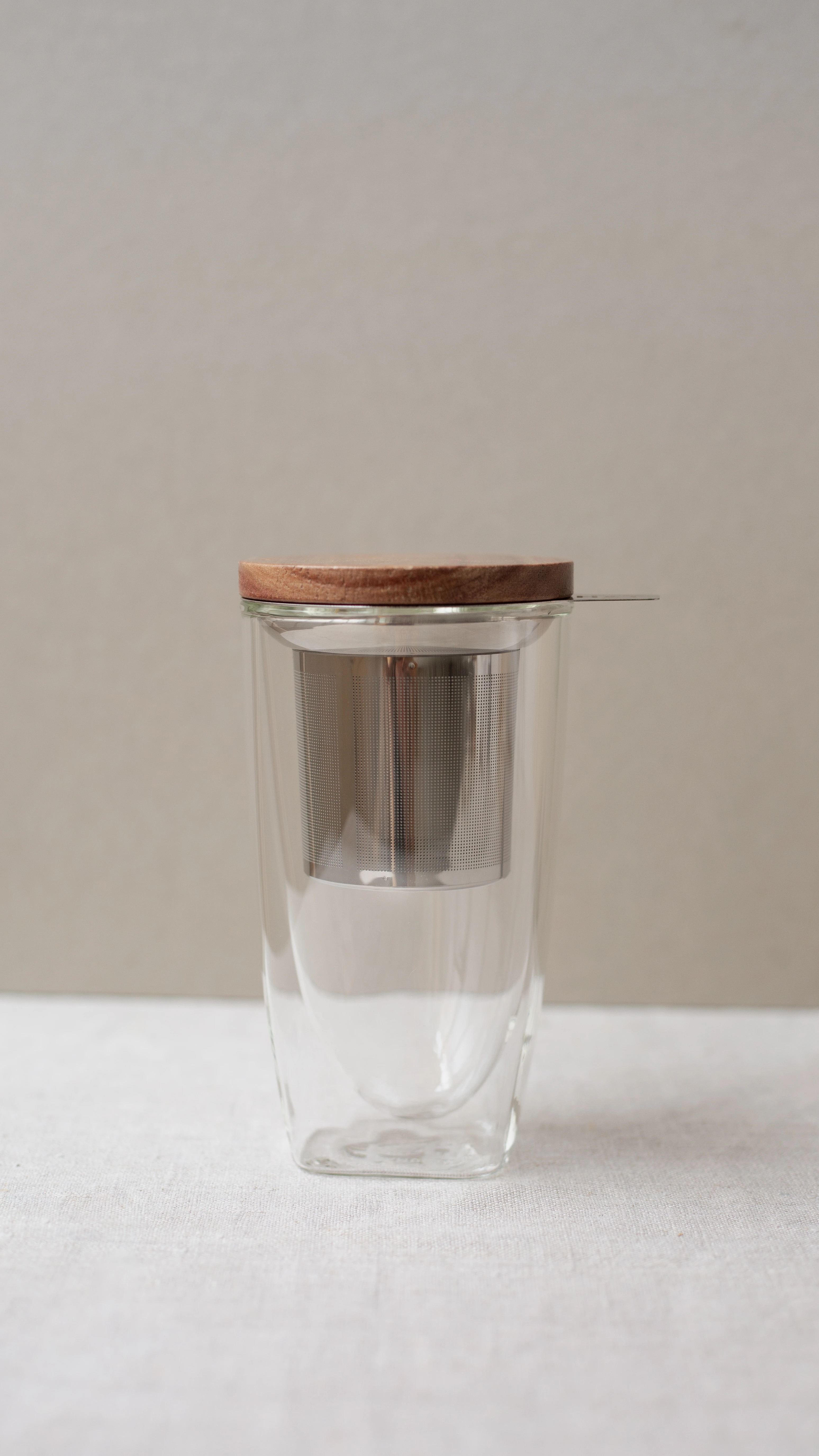 AMAKO - Tisanière design double paroi – Tisanière double paroi verre bois 500ml